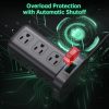 Extension Cord with Multiple Outlets Surge Protector Mini Power Strip Tower Travel 12 AC 4 USB (1 USB C) Power Strip with USB Ports Surge Protector Tower 6.5FT Overload Protection for Home Office